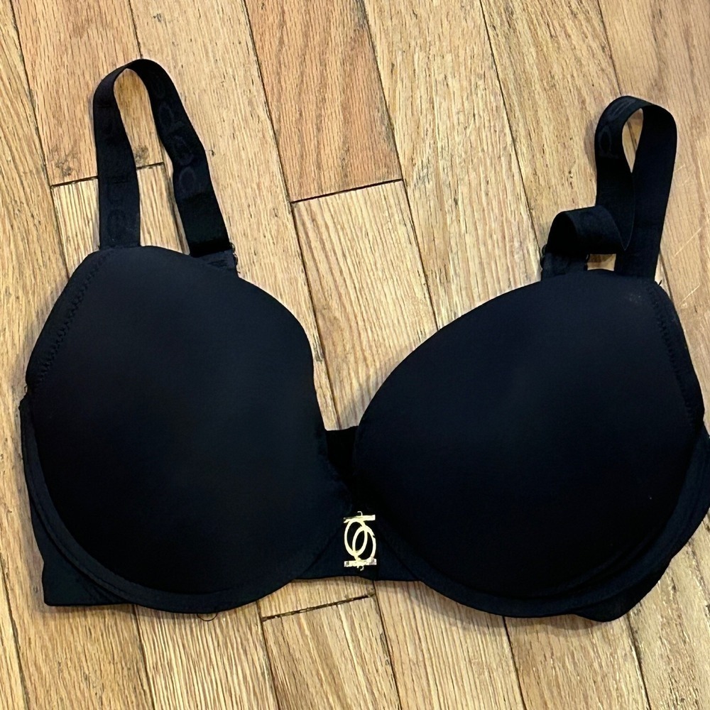 bebe intimates Size‎ 34DD Black Bra Push Up, adjustable straps T32-51